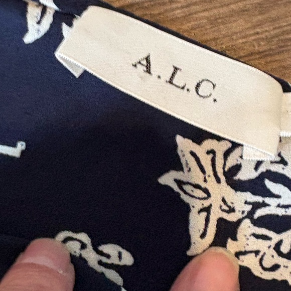 A.L.C. “Misha” One Shoulder Ruched Floral Dress - Picture 3 of 3